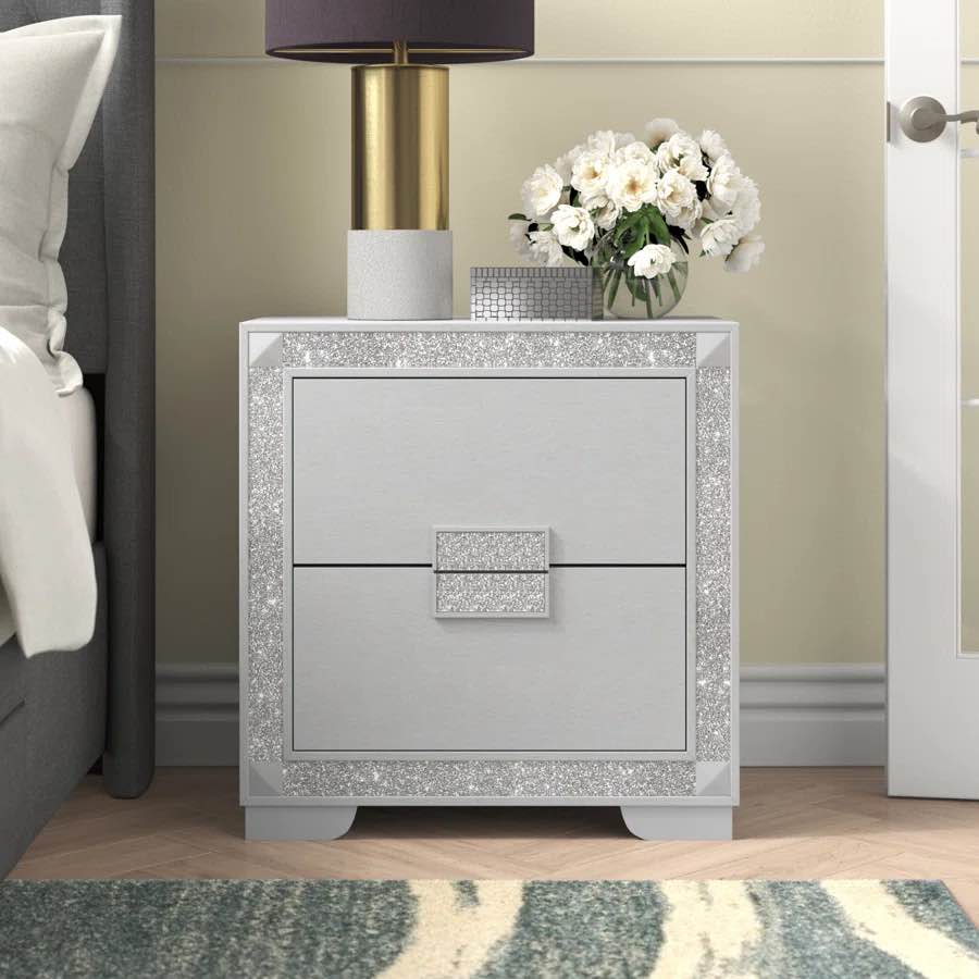 Khaleesi Solid + Manufactured Wood Nightstand