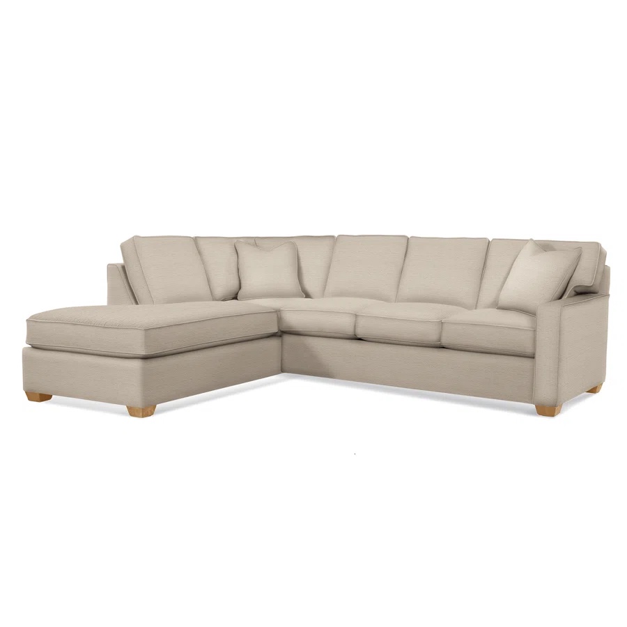 Gramercy Park 2 - Piece Upholstered Sectional beige (box 1 of 2, incomplete, similar to stock image)