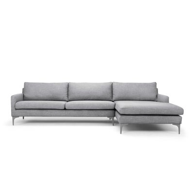Connor 119" Sectional dark grey (2 boxes for pickup, similar to stock image)