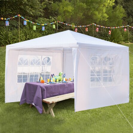83121003 10 Ft. W x 10 Ft. D Steel Party Tent G666-G26000868 (incomplete, similar to stock image)
