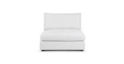 White Gunner 85” wide armless chair (similar but different)