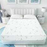 Twin Memory Foam Mattress 8 Inch with Bamboo Pattern Cover Breathable Bed Mattress in a Box