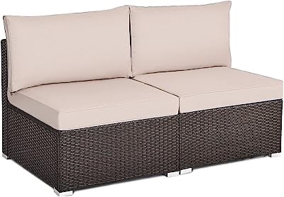 2 seater armless chair Outdoor (very similar but different) 