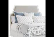 Upholstered Headboard Poster Bed White finish (Just headboard ) 