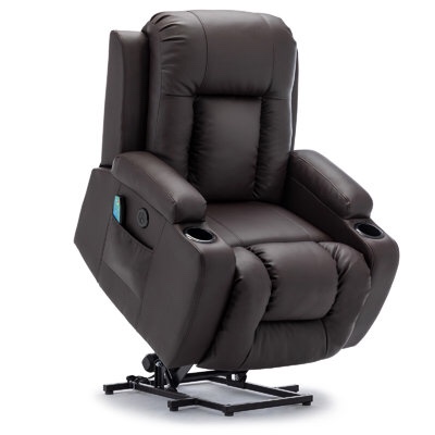 Power Electric Recliner Lift Chair *****(Incomplete)*****with Massage and Heat for Elderly, with 2 Cup Holders By Ebern Designs (INCOMPLETE SET, BOX 2 OF 2)