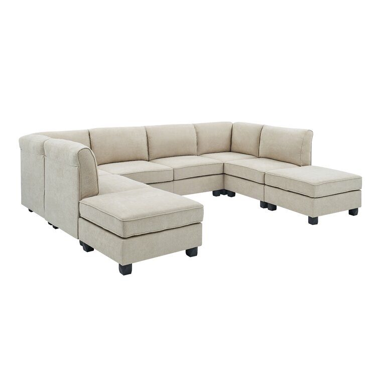 Heger 8 - Piece Upholstered Sectional by Three Posts (incomplete) (corner chair only)