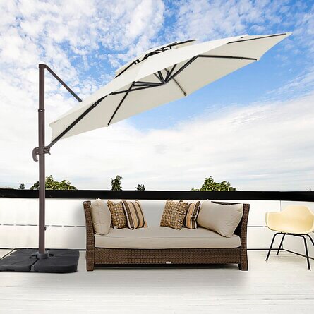Pulk 11' x 11' Round Cantilever Umbrella