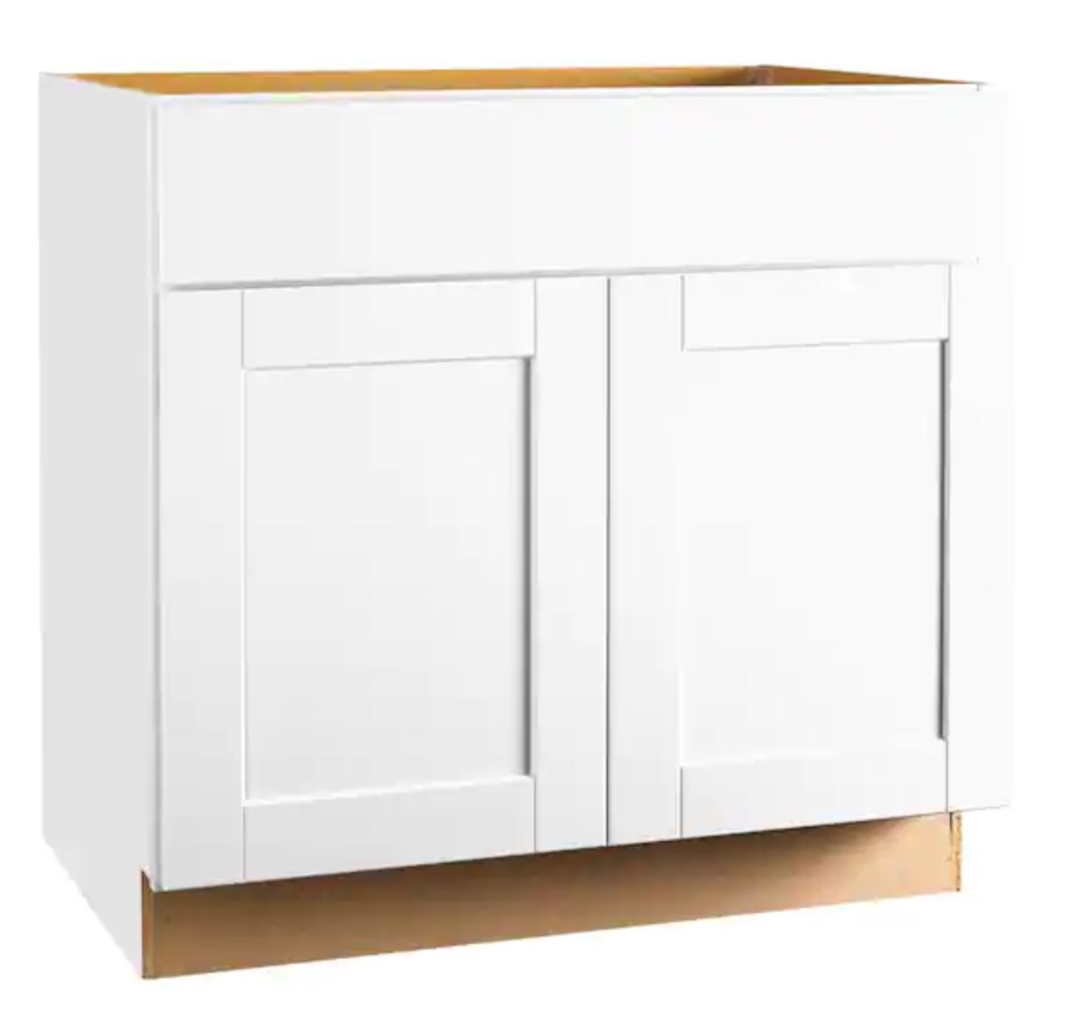 36 " White Shaker Bathroom Vanity Base Cabinet With Drawers