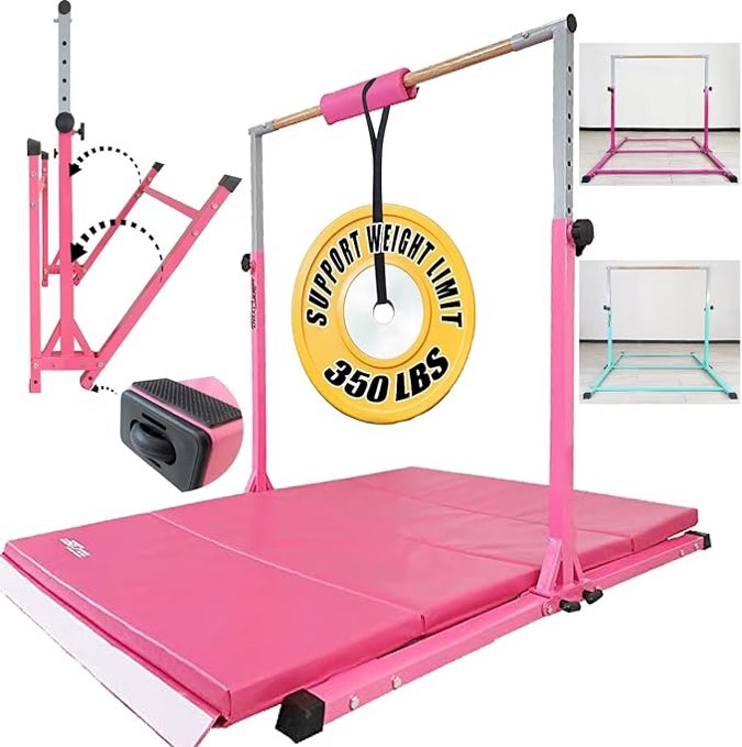 Seliyoo 6’ Gymnastics Kip Bar, Pink, SLYGBBARPK