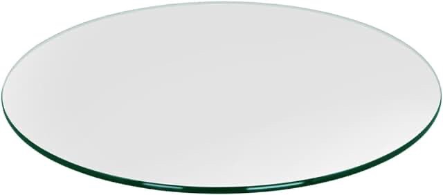 80cm Round Contemporary Tempered Table Glass 
