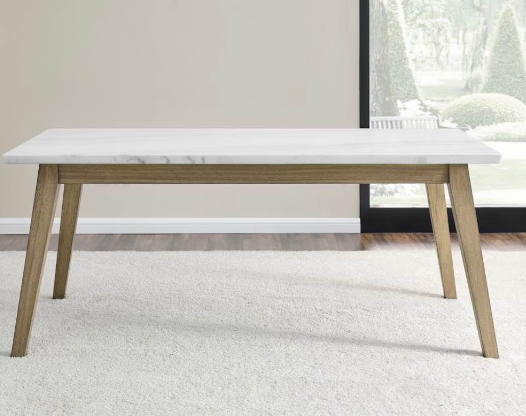 Steve Silver Casual Dining Vida White Marble Top Dining Table VD500WT
