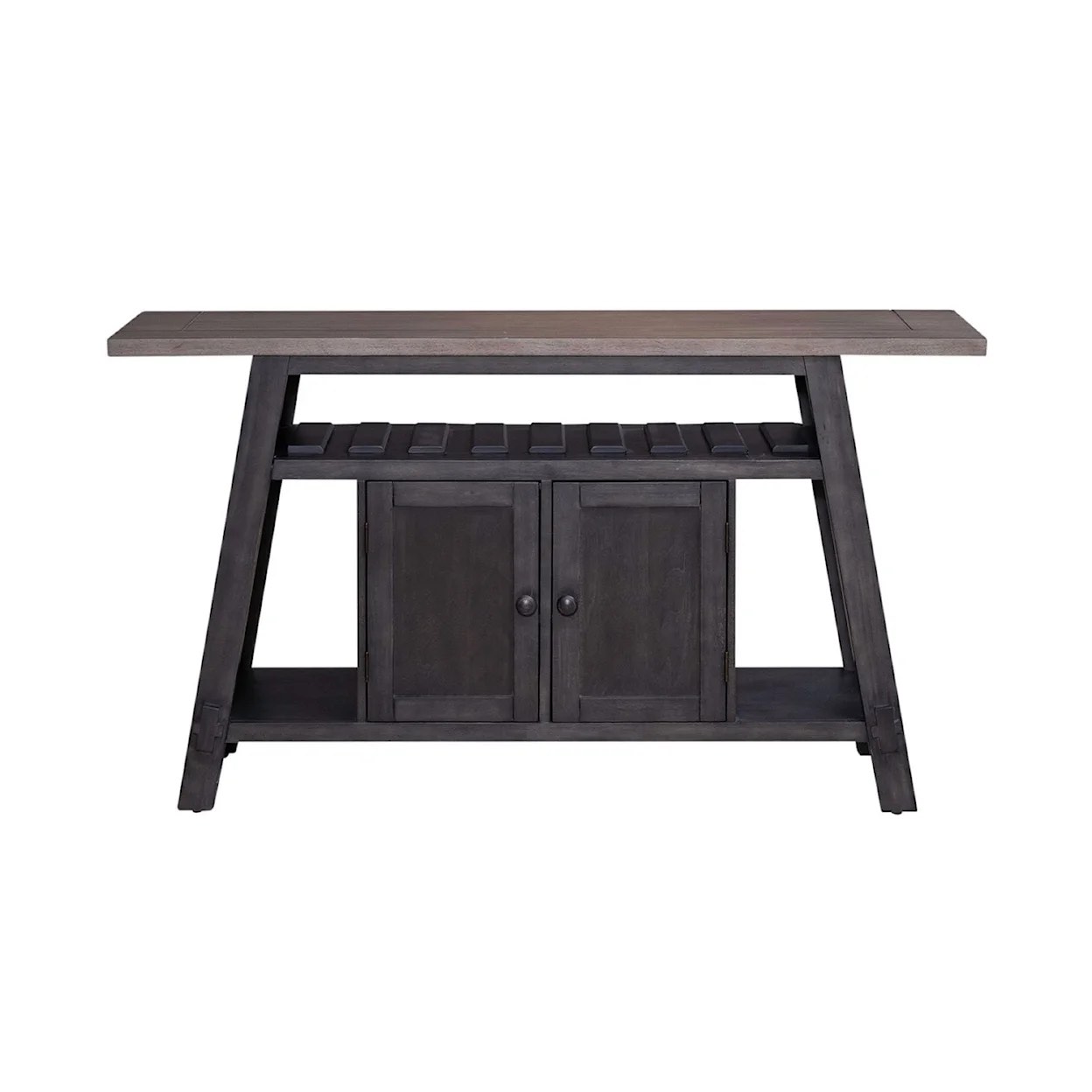 Liberty Furniture Transitional Server with Wine Bottle Storage