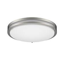 Source 17 inch LED flush mount light nickel finish 5209286
