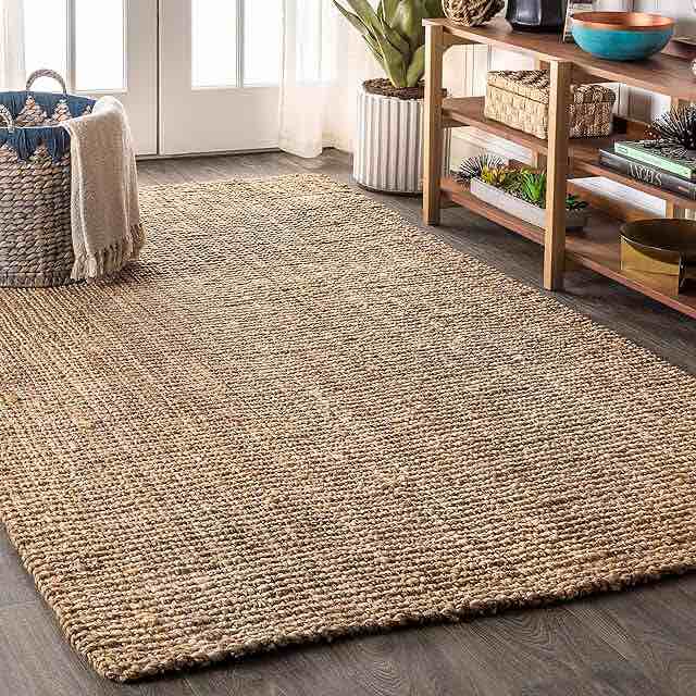 natural fiber woven rug