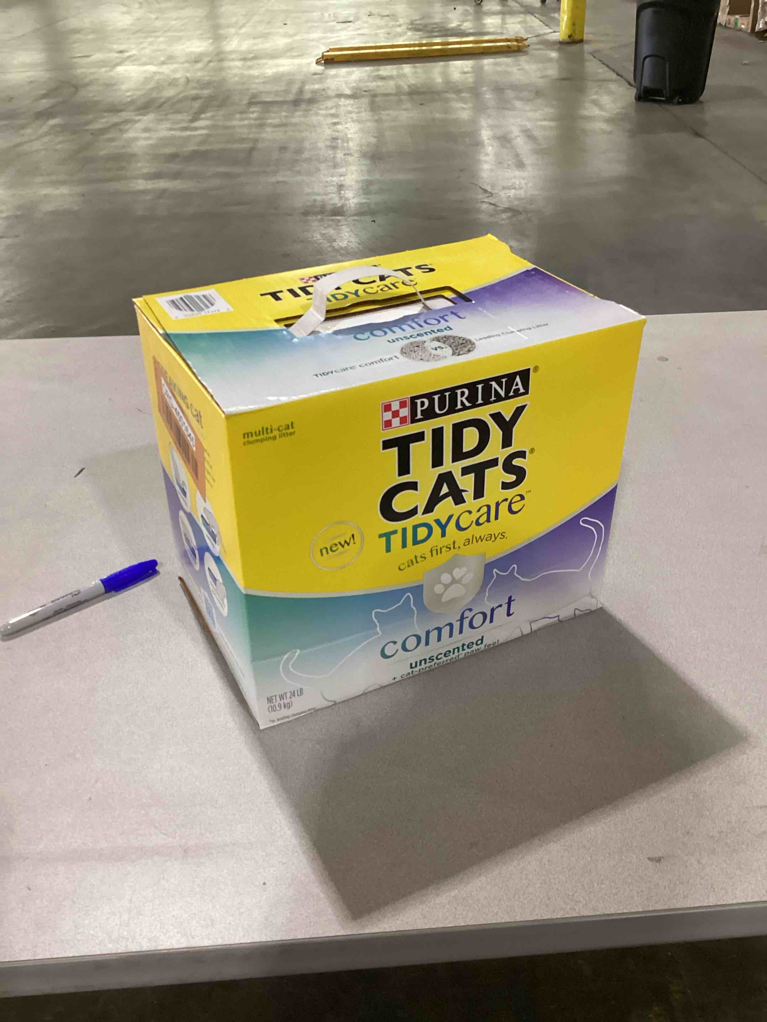 Purina Tidy Cats Tidy Care Comfort Unscented Clumping Cat Litter Odor Control Low Dust Formula - 24 lb. Box