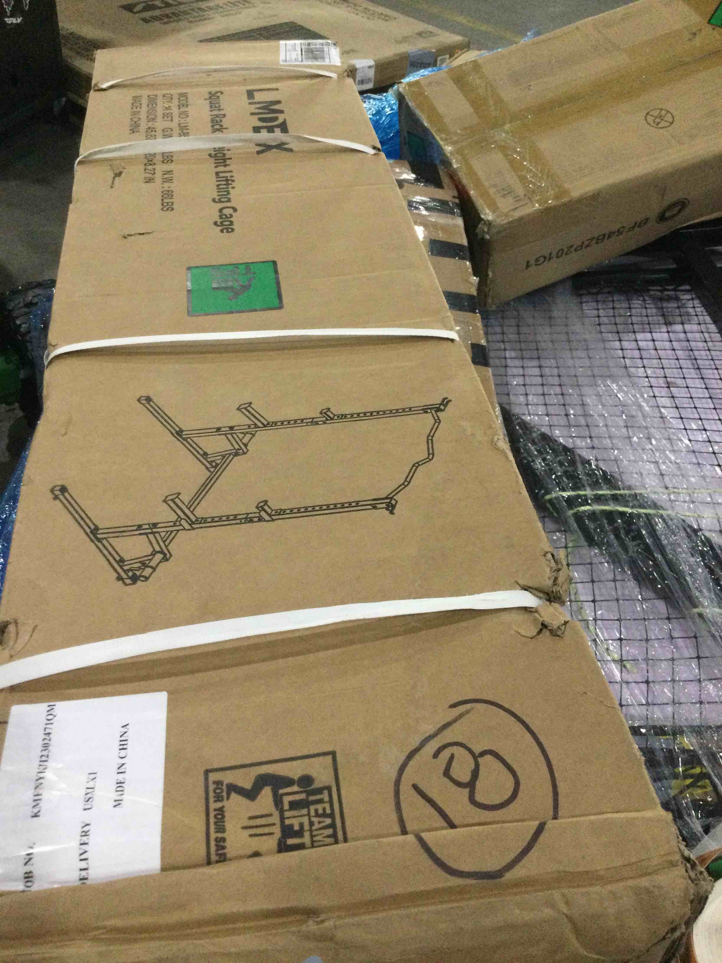 lmdex squat rack weight lifting cage lm-859n