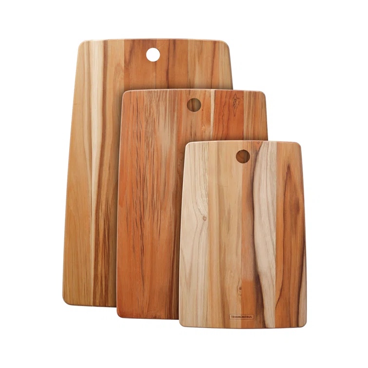 Tramontina 3 Pc Teak Wood Kitchen Board Set (Part number: 81000/020DS)