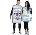 Adult Mens Women's Couples Costume 1-Vodka &1- Seltzer Fits XS-XL Unisex