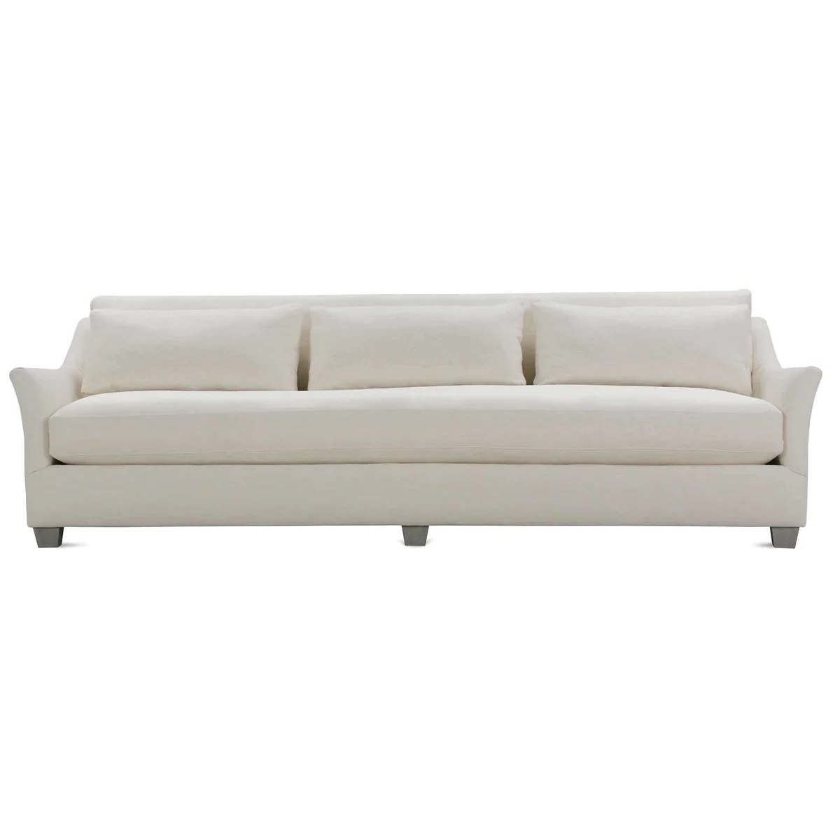 Robin Bruce Moreau Stationary Fabric Sofa Moreau-040 Sofa - Bone White/Smoke