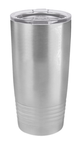 Travel Mug bottle stainless steel, 20 Oz, Silver, (Similar Image)