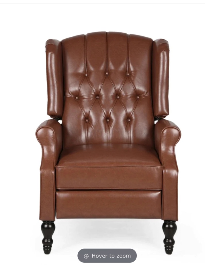 Temzyl Contemporary Tufted Recliner 56992.00PUCOGN