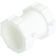 COUPLING PP TUBULAR STRAIGHT SLIP JOINT 1-1/2” WH; 100 pack 