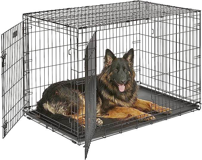 MidWest Homes for Pets Newly Enhanced Double Door iCrate Dog Crate