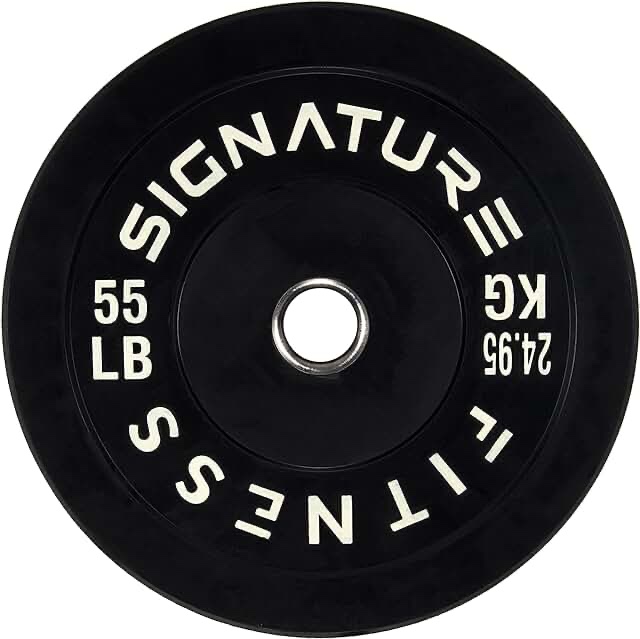 Signature Fitness 2" Olympic Bumper Plate Weight Plate 55 lbs