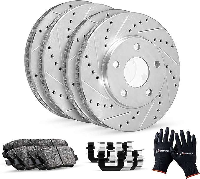 R1 Concepts Front/ Rear Brakes and Rotors Kit, 27-1058-00