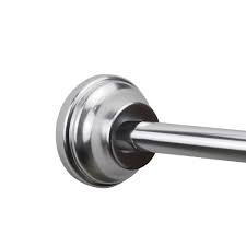 Allen and Roth curved shower rod chrome finish 44 inch to 72 inch 5138230