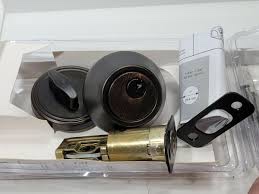 RELIABILT Single cylinder deadbolt antique bronze finish 0279854
