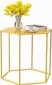 Patio Side Table, Outdoor Side Table, Metal Large Hexagon Side Table 