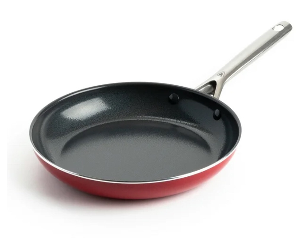 Red Volcano  9.5” Open Frypan(Black volcanic non-stick) Item #: CC004391-001, Carton of 6
