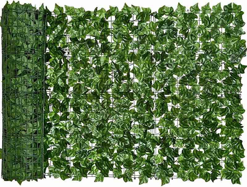 faux ivy privacy fence 