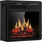 R.W.FLAME Electric Fireplace Insert 30Inch with Adjustable Flame Colors, Log Colors, Flame Speed and Brightness Remote Control, 750W/1500W