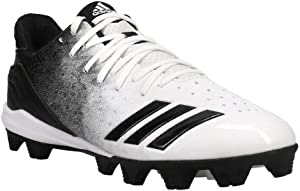 Size 7.5 adidas Icon 4 Md White/Black Baseball Shoes (G26695) 