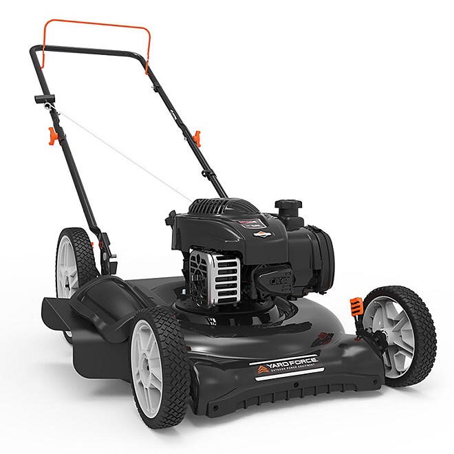 Yard Force 21 in. e450 Briggs & Stratton Engine Gas Push Mower 2-in-1 Cutting System