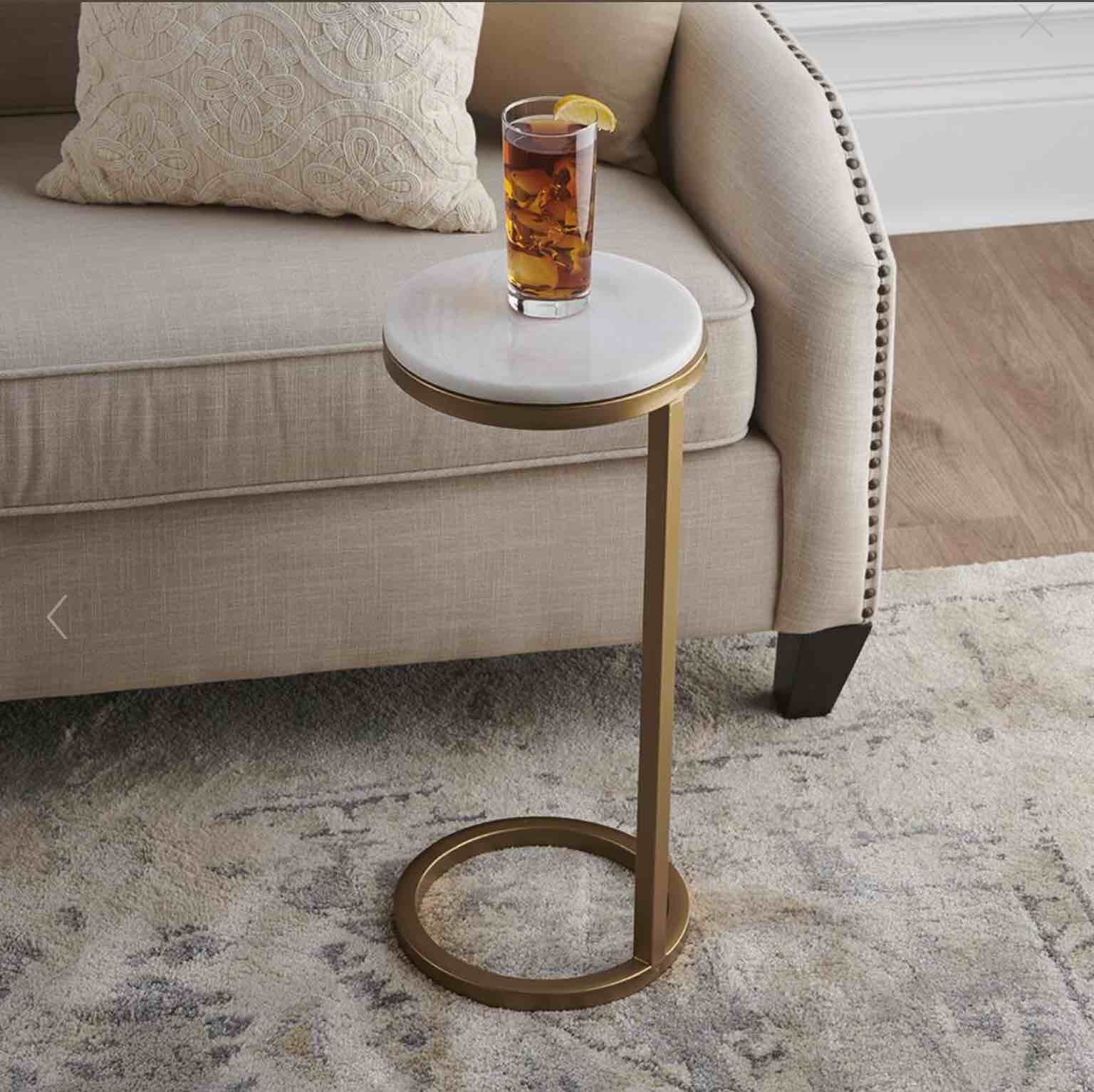 The Tight Space Marble Drink Table
