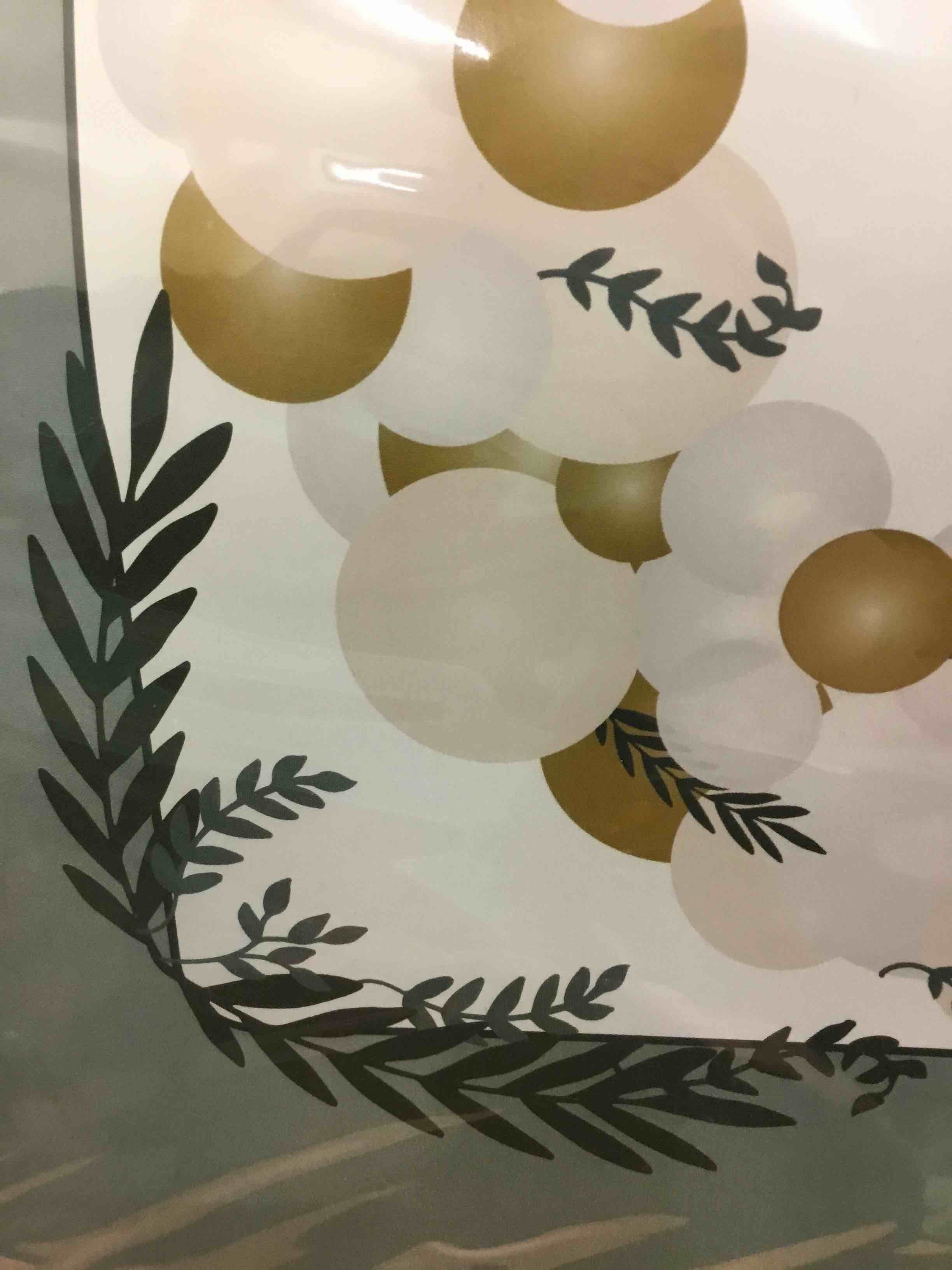 Balloon Arch Kit White/Gold with Leaf
