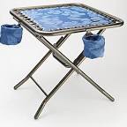 Sunjoe Bliss Hammocks Table  blue flowers 