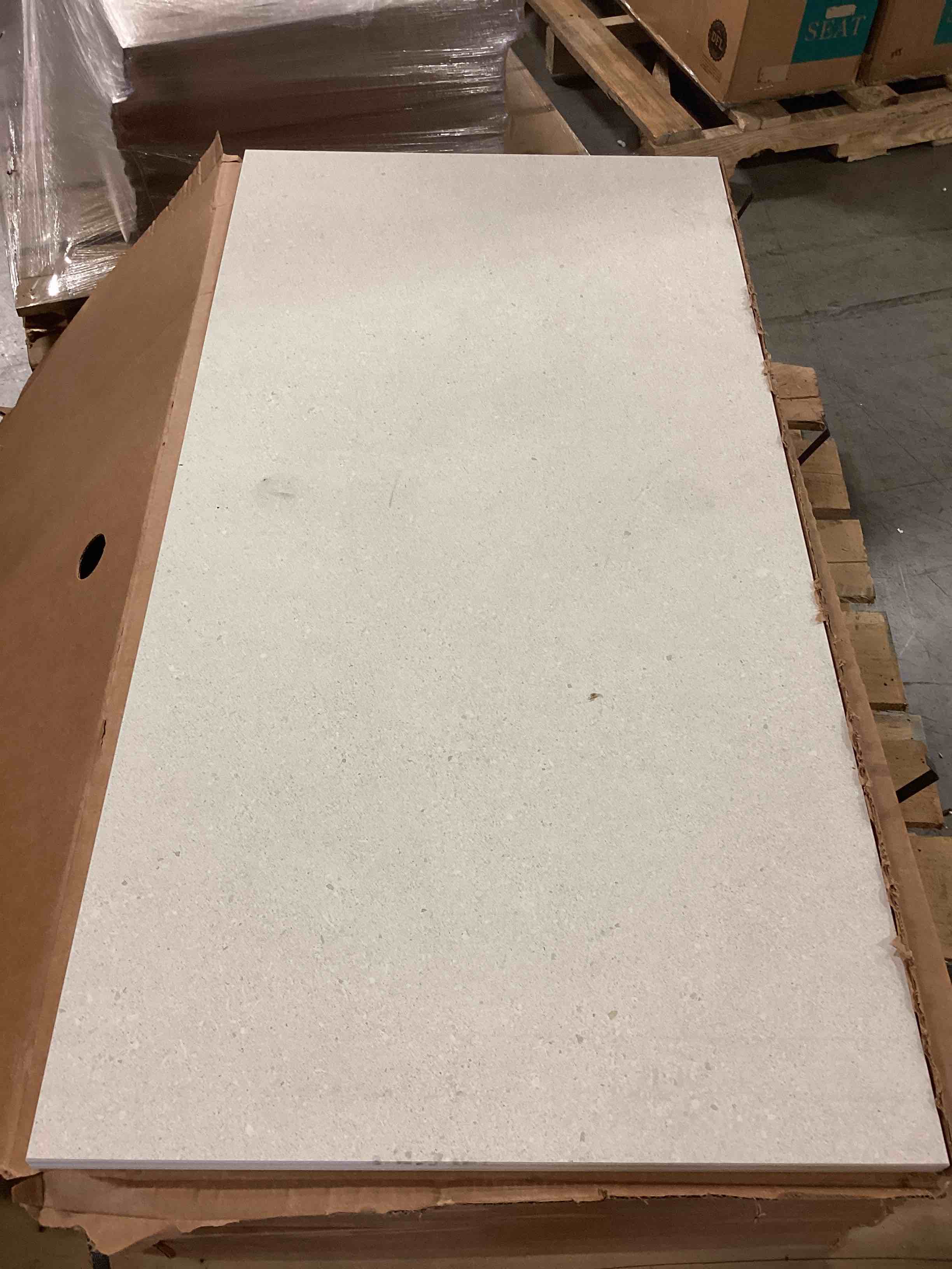 240 sq ft of Florida porcelain tile. 24x48” two pieces per box. 15 boxes 