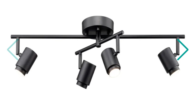 James Allan 4 Light 26" Wide LED Fixed Rail Ceiling Fixture By Hampton Bay