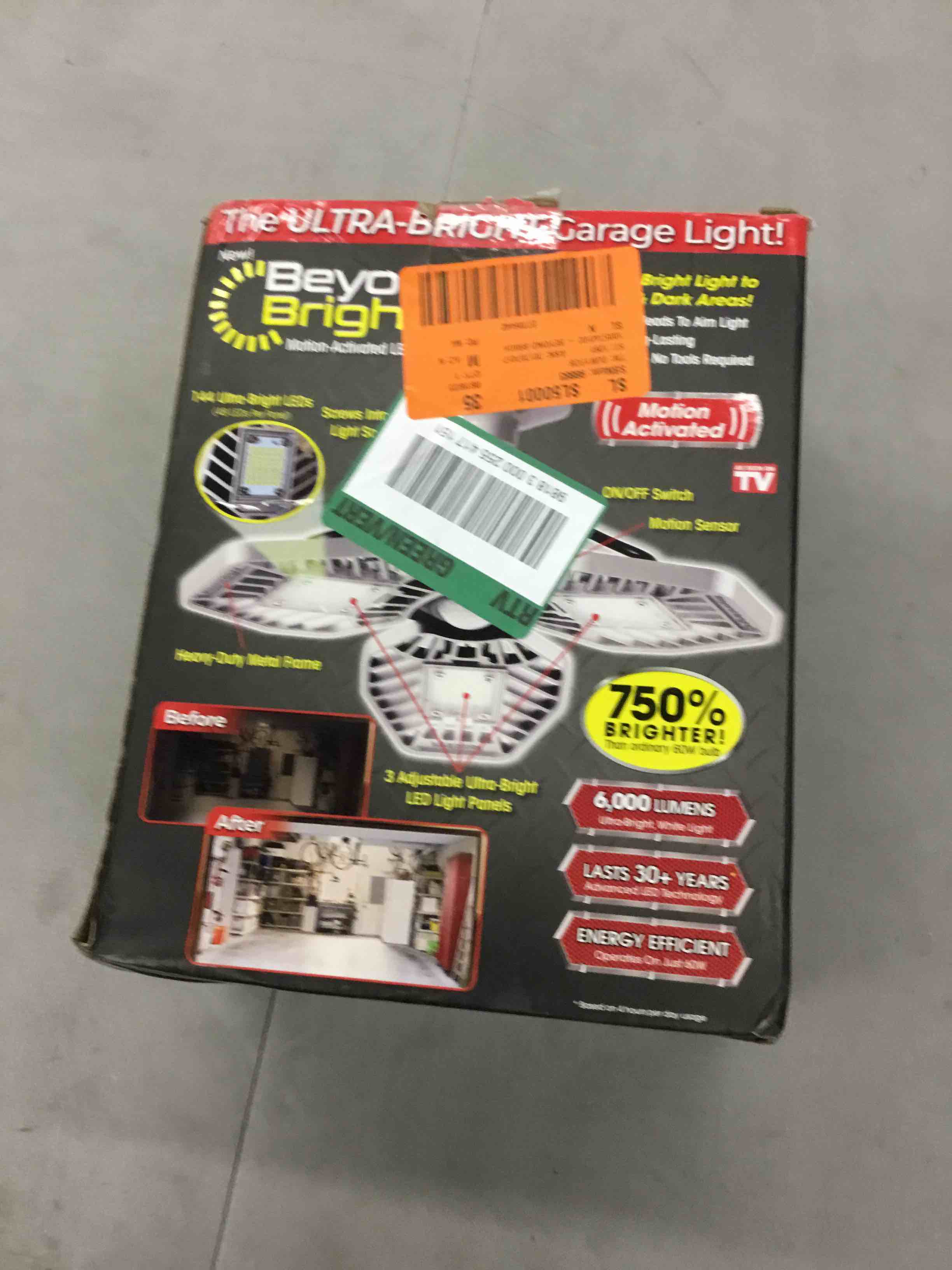 6034233 Motion Activated LED Garage Light