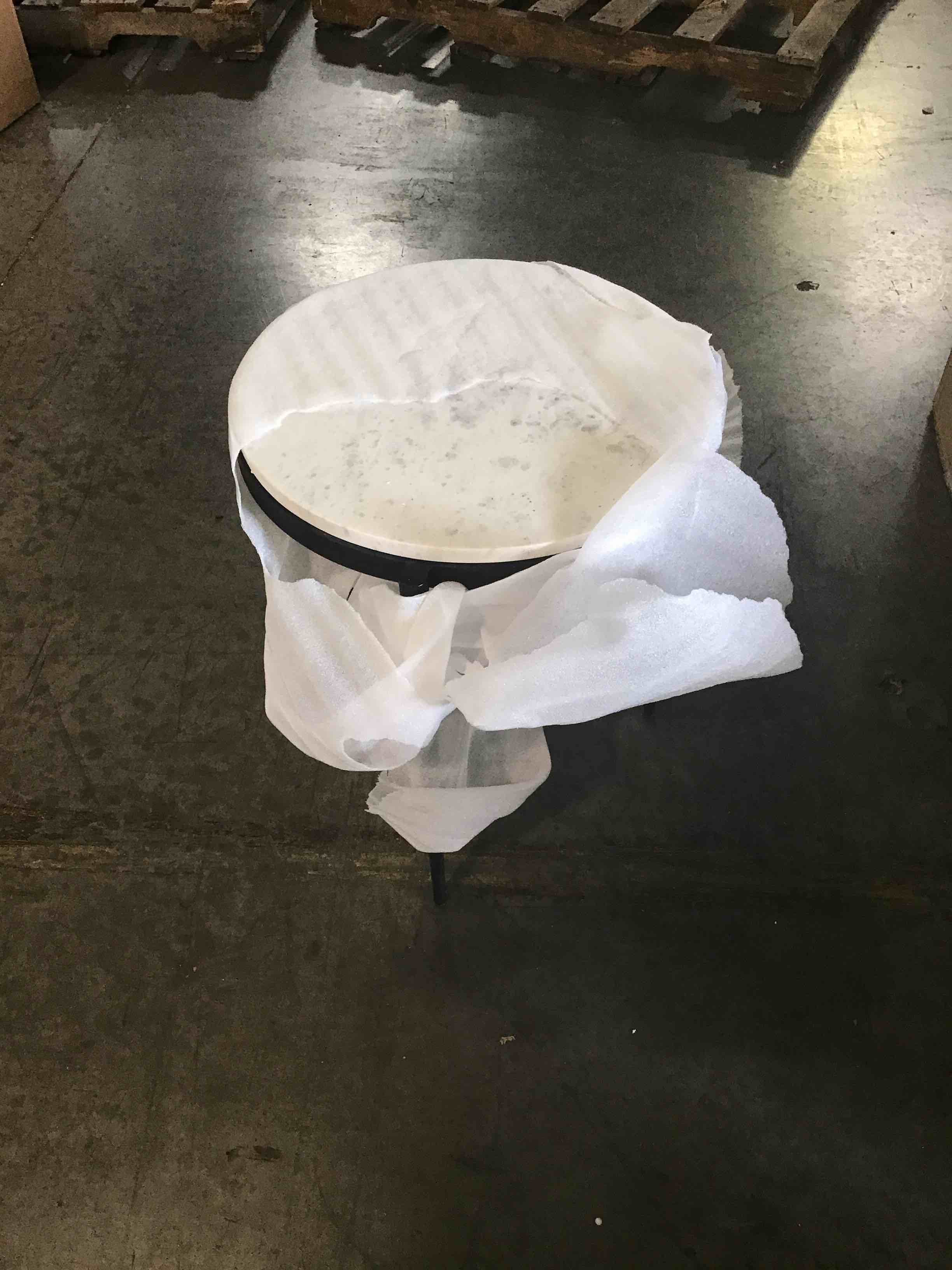 End Table Marble Top