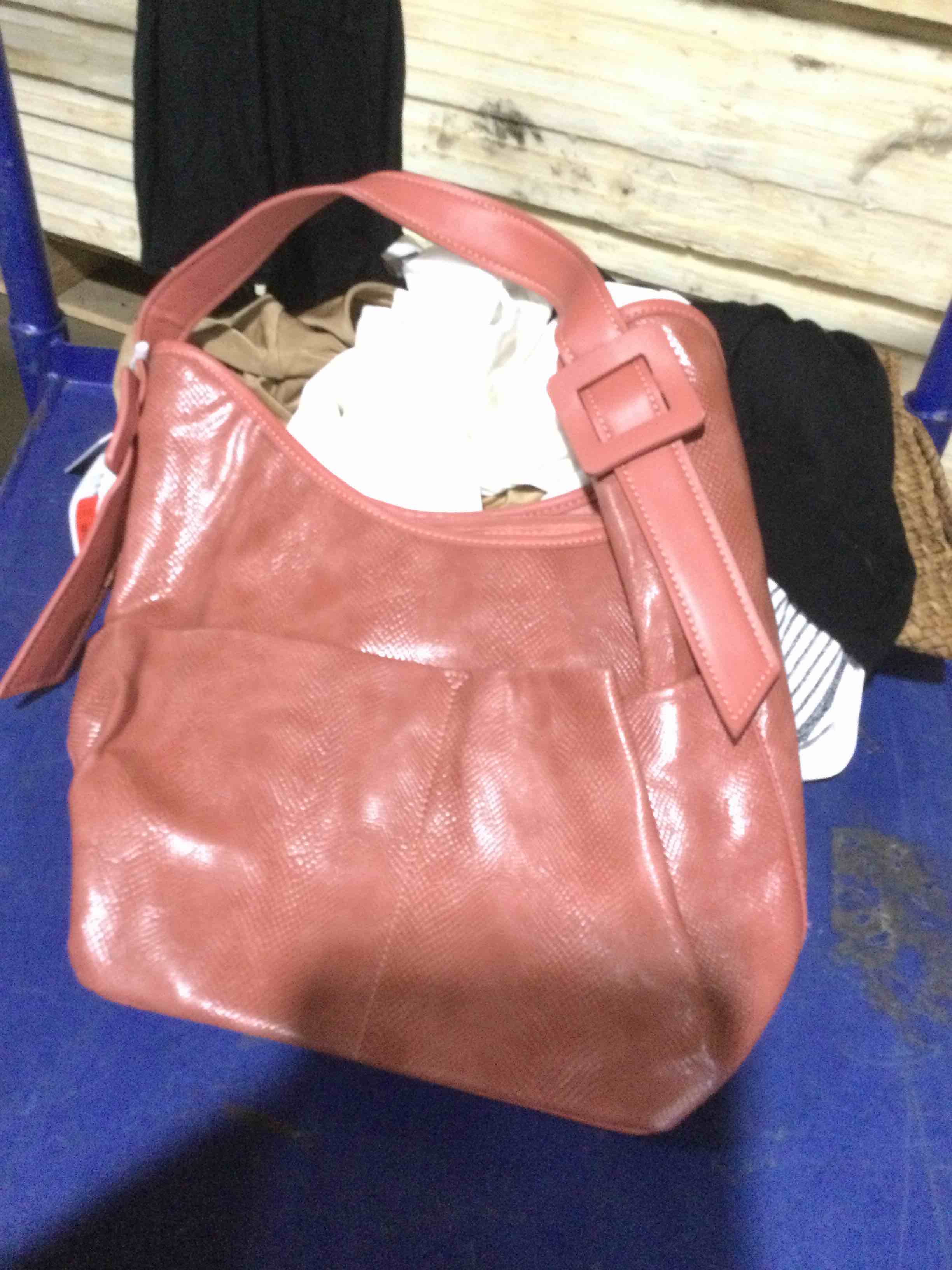 vegan handbag, mauve