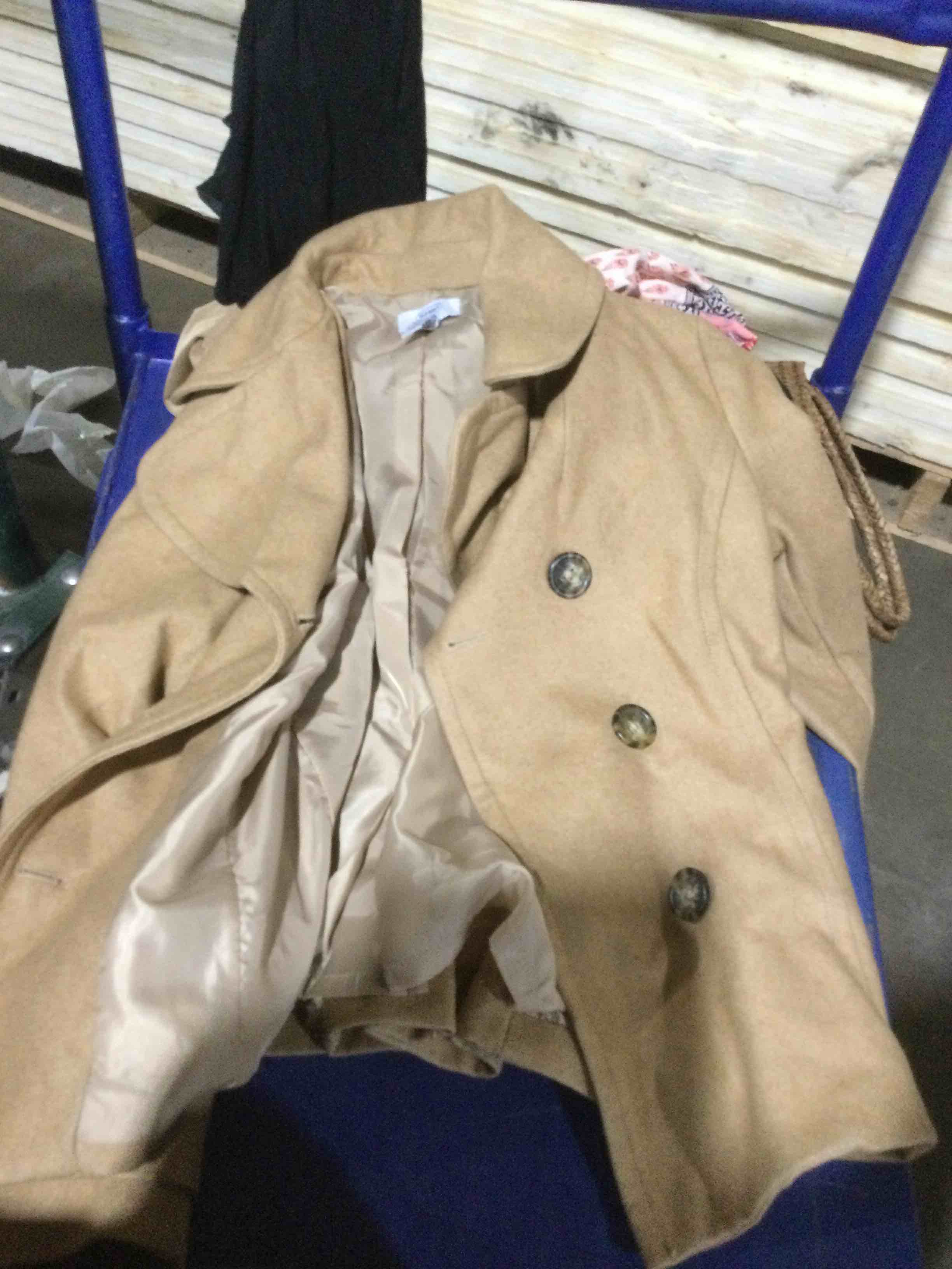 old navy pea coat, tan, medium 