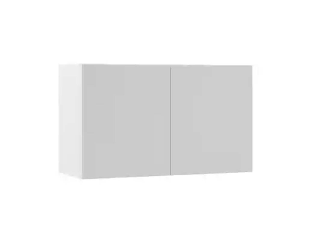 Hampton Bay Designer Series Edgeley Assembled 30x18x12 in. Wall Bridge Kitchen Cabinet in White, (Total of 12)