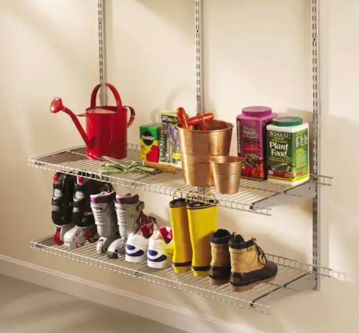 Rubbermaid FastTrack 16 in. x 48 in. Wire Garage Wall Shelving