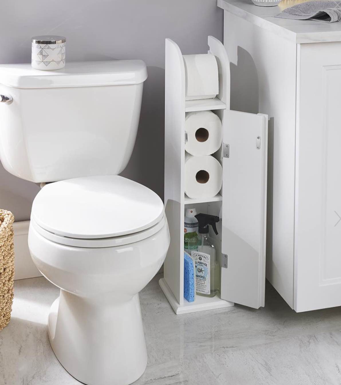 The Tight Space Bath Tissue Cabinet