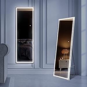 MIRPLUS, Full Length Mirror, Dimmable and CCT Changeable Touch Switch (Similar Image)